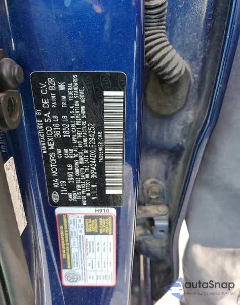 2020 Kia Rio Lx from USA, damaged, VIN 3KPA24ADXLE294252